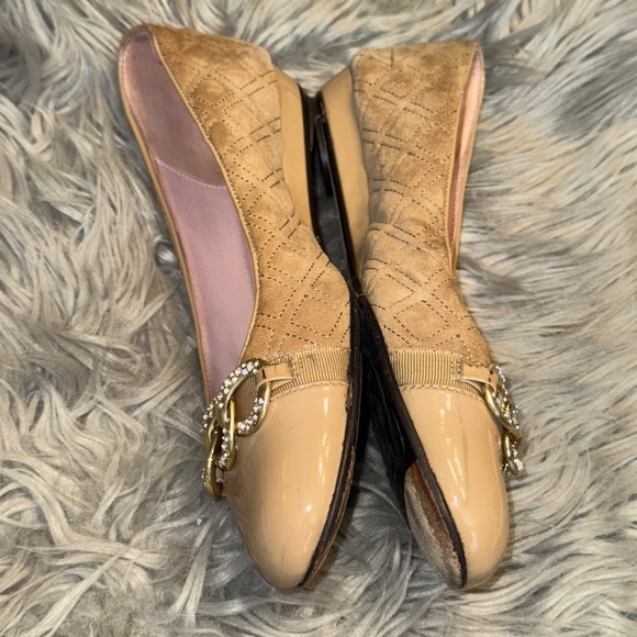 Taryn Rose Priya Quilted Patent Leather Ballet Flat Size 9.5 - Picture 4 of 11